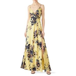 Jill Jill Stuart Yellow Floral Gown Size 4 US $308